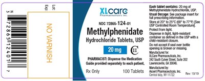 Image Description (Methylphenidate HCl 20 mg)